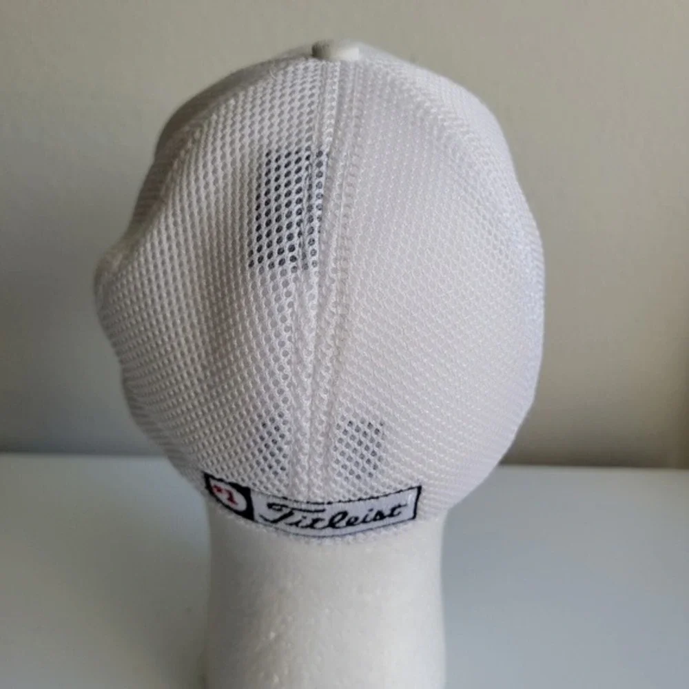 Titleist FootJoy FJ Golf Hat Cap Logo White‎ Black New Era Size Medium Large